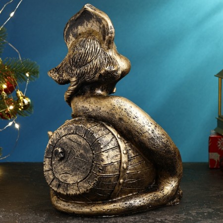 Piggy bank "Vasilisa Snake" Black Gold, 30x20x25cm-2