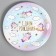 Paper plates "Happy Birthday" unicorns, set 6 pcs