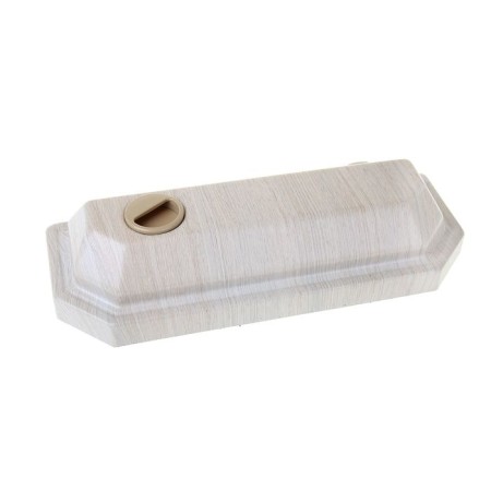 Aquarium "Panoramic" with a lid, 25 liters, 44 x 18.5 x 31/36 cm, bleached oak-1