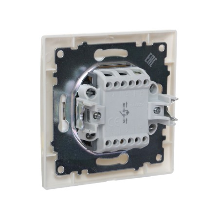 Switch Luazon Lighting "Antei", 10 A, 1 key, with backlight, hidden white-2