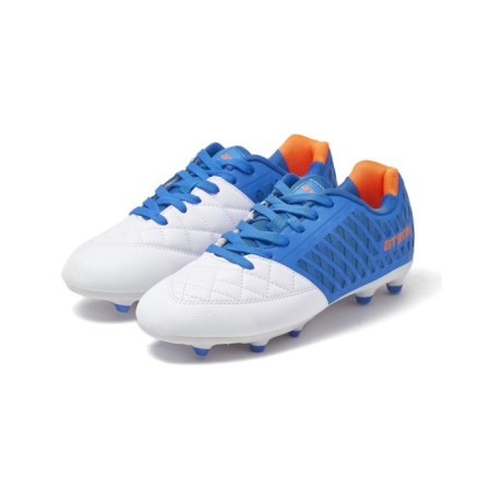 Beats football ATEMI SD700 MSR, synthetic leather, white-blue color, size 45