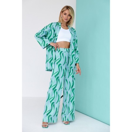 Female set: cardigan, trousers, size 58