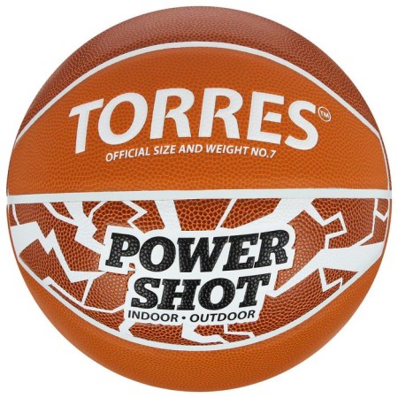 Basketball ball Torres Power Shot, B32087, rubber, glued, 8 panels, p. 7-4