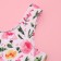 Children's swimsuit KAFTAN "Flowers", height 140 cm, pink