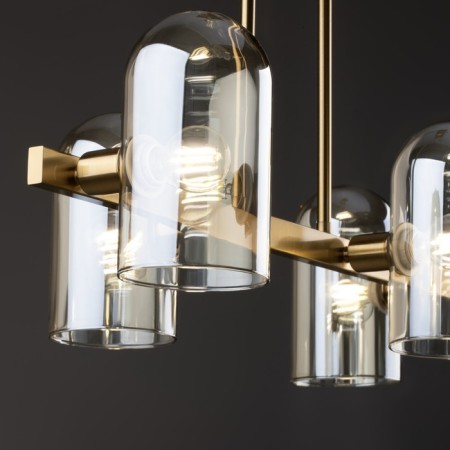 Suspended lamp Freya Fr5427PL-04BS Firefly, 310x640x640 mm, E14, 4x40W, brass color-1