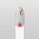 Nail stickers "Sakura", voluminous, pink/white color