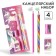 Chancellery set, sharpener, eraser, pencil, Minnie and unicorn mix