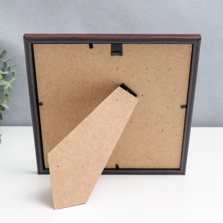 Photo frame Plastic "Mira" 20x20 cm beech with gold (plastic screen)-3