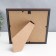 Photo frame Plastic "Mira" 20x20 cm beech with gold (plastic screen)
