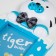 Photo frame plastic 16x11 cm "Tigerok in a cup" Blue 29.5x8x19.5 cm