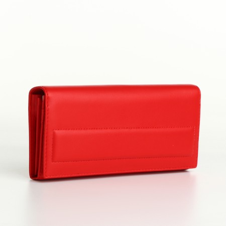 Women's wallet on magnets, red color