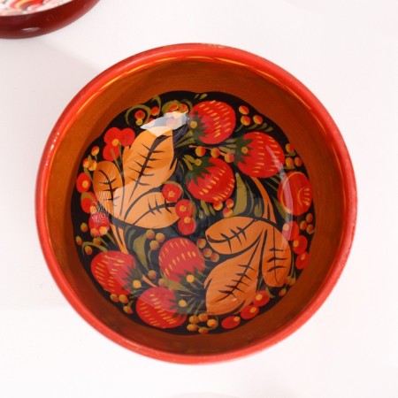 Пиала, 13х7 см, 300мл, хохлома-2