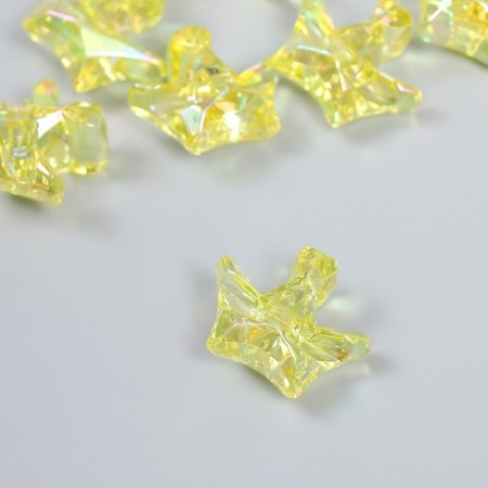 Busina Plastic for creativity "Crown" transparent yellow 1.5x2.9x2.5 cm-1
