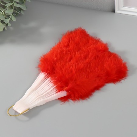 Fan plastic, pen "red" h = 26 cm 25 blades 3x50x26 cm-2