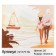 Picture on rooms on canvas with a subframe "Walk on the beach", 40x30 cm