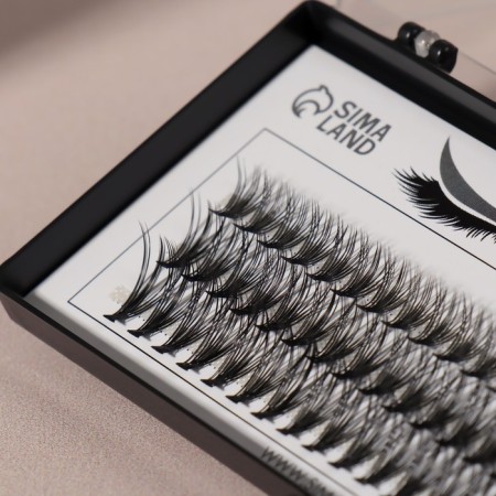 A set of overhead eyelashes "Classic", bundles, 10, 12, 14 mm, thickness 0.1 mm, bend D, 20 D-3