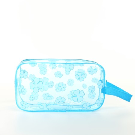 Cosmetic bag with lightning, blue color-2