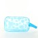 Cosmetic bag with lightning, blue color