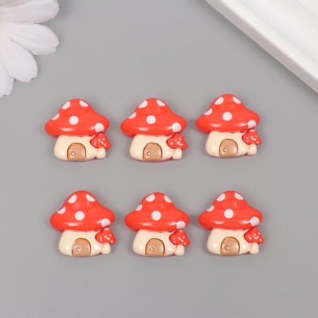 Decor for creativity Plastic "House-Gribochki" set 6 Sh 2.5x2.5x0.8 cm-2
