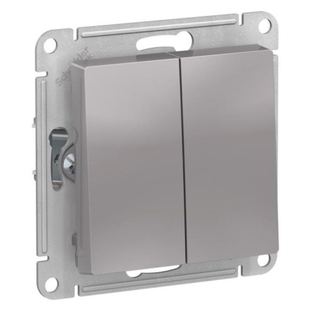 SCHE ATN000365 AtlasDesign, 2 keys, SP, 10A, IP20, aluminum 954808