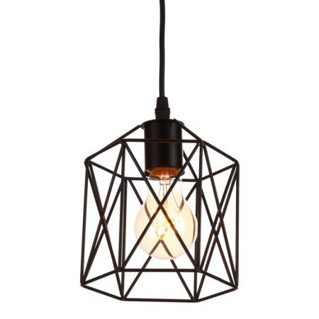 Bayerlux lamp "Rectangle" 1x40W E27 black 16x16x120 cm.-1