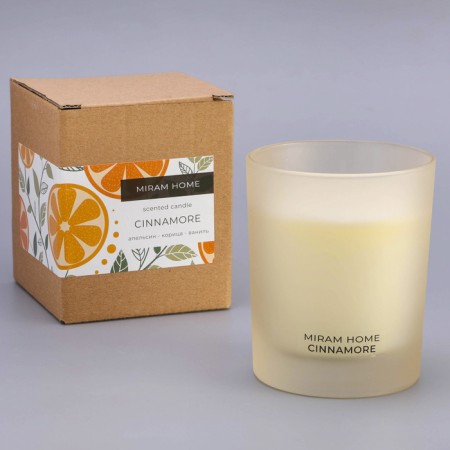 Aromatic candle in the glass "Cinnamore", orange and cinnamon, 200 g-2