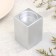 Square Square from gypsum, 5x8cm, silver
