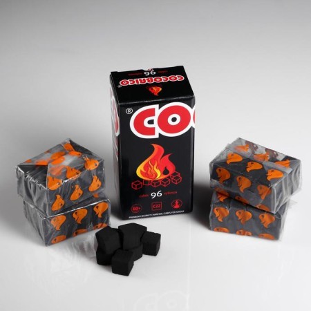 Coconut coal Cocobrico, 96 cubes