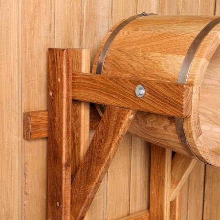 Oak pouring device, 15l, stainless hoop-2