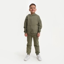 Костюм детский (худи, брюки) KAFTAN "Basic line", размер 30 (98-104), цвет хаки