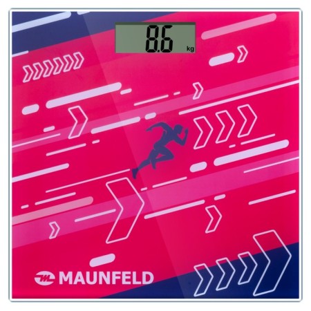 Floor Libra Maunfeld MBS-153G02, electronic, up to 150 kg, 1xCR2032 (in the set), red-1