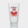High glass glass "Konik. Hipster Santa Claus ", 570 ml, mix