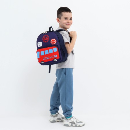 Baby backpack on lightning, blue color-5