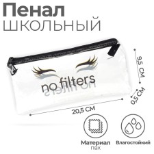 Penal soft, 1 compartment, 95 x 205 mm, flat, PVC, calligrata, no Filters