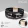 Bracelet "On the Magnet" Niceral, the color is white-black in silver, 19.5 cm