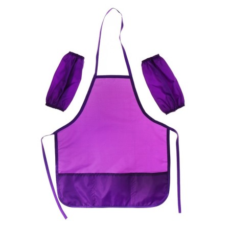 Apron for labor + sleevens, 550 x 440/250 x 160 mm, size M (height 122-158), calligrata purple-1