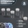 A set of jars for decor, 5 pcs, 6 ml, d = 2.2 × 3.7 cm, the color is transparent