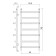 Water heated towel rail Domoterm "Orpheus", P7, 7 crossbars, 500 x 700 mm, bronze