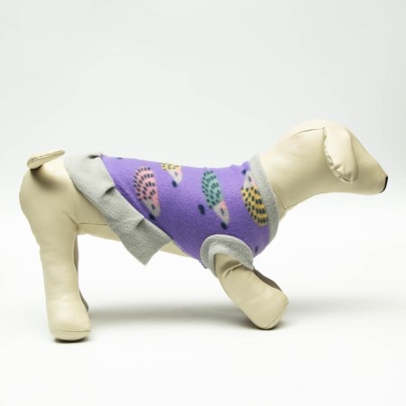 Hedgehog's skirt “Hedgehogs”, size XXL (DS 45, Osh 45, OG 55 cm), gray-violet-1