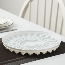 Tortovitsa plastic disposable pr-T-T-1430, 25 × 13 cm, internal 22 × 11.7 cm, white color, 160 pcs/units.