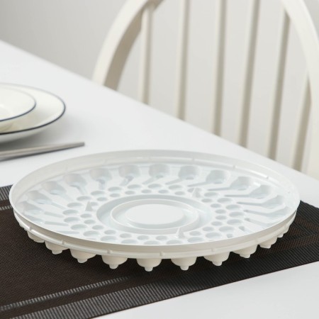 Tortovitsa plastic disposable pr-T-T-1430, 25 × 13 cm, internal 22 × 11.7 cm, white color, 160 pcs/units.
