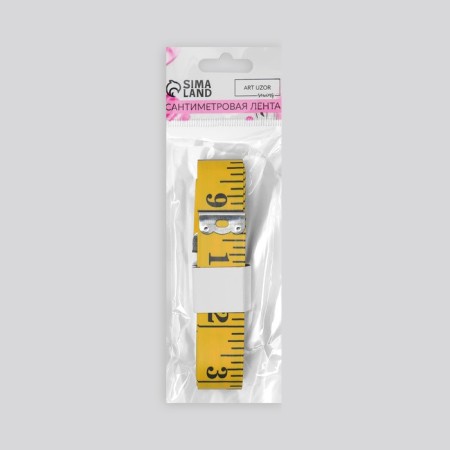Portnovskaya centimeter tape, 300 cm (cm/inch), yellow color-5