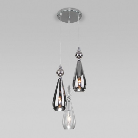 Suspended lamp with iLario glass ceiling, 40W, E14, 31x31 cm-1