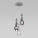 Suspended lamp with iLario glass ceiling, 40W, E14, 31x31 cm
