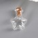 Decor for creativity Glass "A bottle with a cork - star" 2.5x2x0.7 cm
