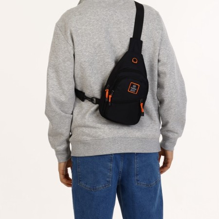 Lightning bag-bag, external pocket, black color-6