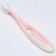 Baby toothbrush with soft bristles, nylon, pink color