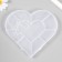 Casket Plastic for trifles "Heart with bantik" Transparent 9 departments 15.5x14x1.8 cm