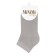 Women's socks shortened Mini Cotone, size 35-38, Grigio color
