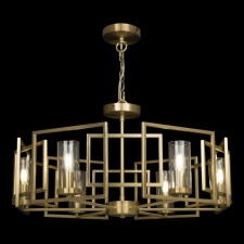 Suspension lamp Maytoni H009PL-06G, 6HE14, 40W, 65.6x65.6x138.5 cm, Color gold